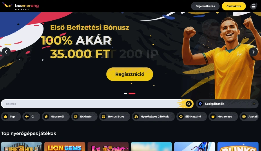 Boomerang kaszinó