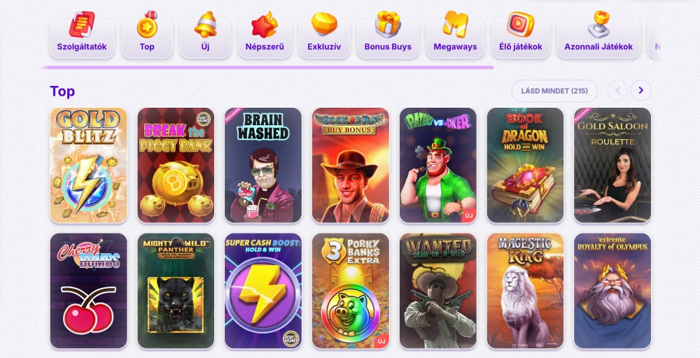 Robocat játékok slot