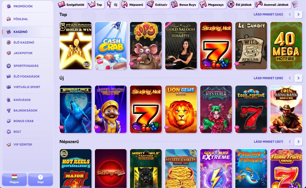 Spinbara slot játékok