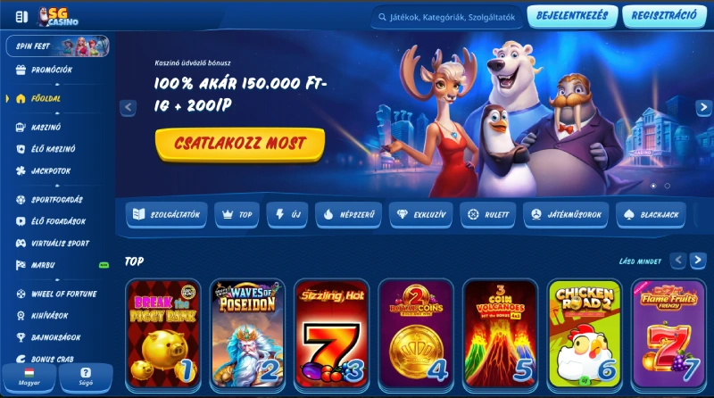 SGcasino honlap